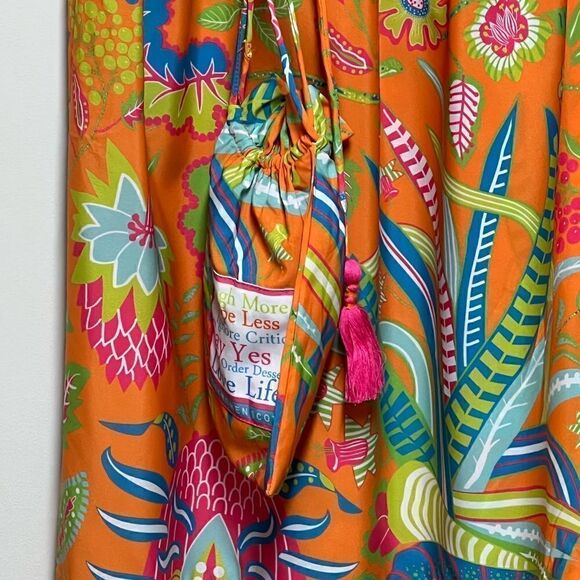 NWT GRETCHEN SCOTT Women's ONE SIZE Haight-Ashbury Orange Skirt Or Dress - Picture 12 of 13